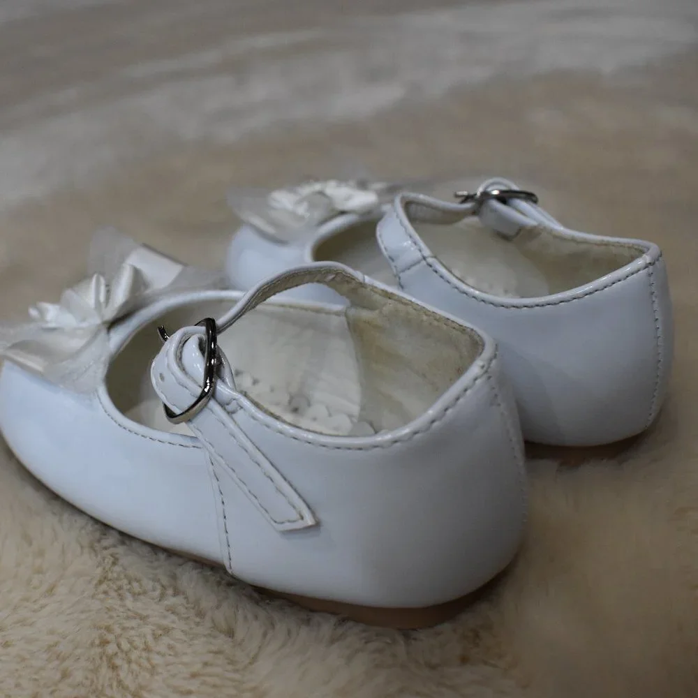 Baby Girls White Dress Shoes Size 3